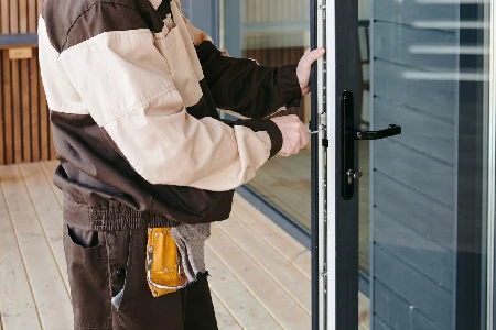 Cleaning And Polishing Glass Door Installation in New Smyrna Beach, FL